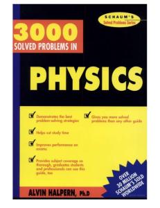 3000 solved problems in physics