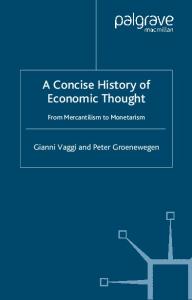 A concise history of economic thought