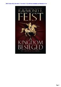 A Kingdom Besieged PDF Free download