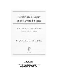A Patriot's History of the United States