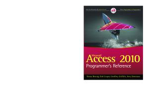 Access 2010 Programmers Reference