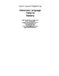 Advanced Language Patterns Mastery