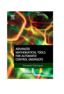 Advanced mathematical tools for automatic control engineers, vol.2: stochastic systems