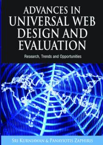 Advances in Universal Web Design and Evaluation