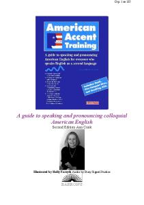 American Accent Training - A Guide to Speaking and Pronouncing American English