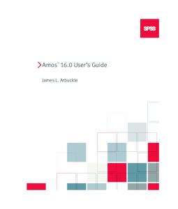 Amos 16.0 user's guide