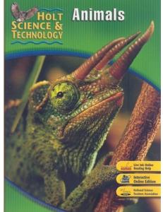 Animals Grade 6 (Holt Science & Technology Modules 2005)