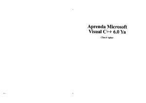 Aprenda Microsoft Visual C++ 6.0 YA  Spanish