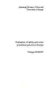 Assessing Deviance, Crime and Prevention in Europe