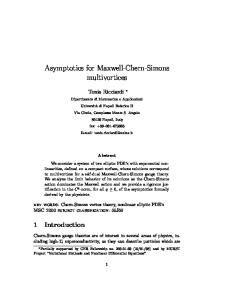 Asymptotics for Maxwell-Chern-Simons multivortices