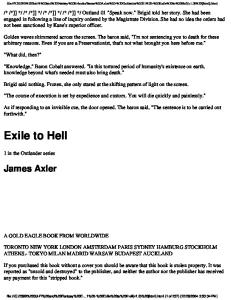 Axler, James - Outlander 01 - Exile to Hell