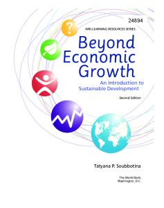 Beyond Economic Growth