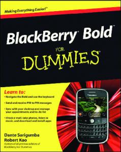 BlackBerry Bold For Dummies