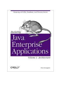 Building Java Enterprise Applications, Vol. 1: Architecture (O'Reilly Java)