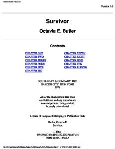 Butler, Octavia - Survivor