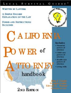California Power of Attorney Handbook
