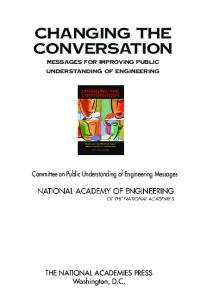 Changing the Conversation: Messages for Improving Public Understanding of Engineering