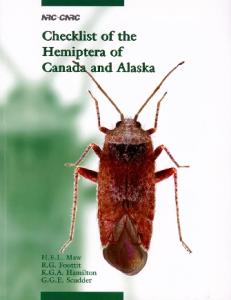 Checklist of the Hemiptera of Canada and Alaska