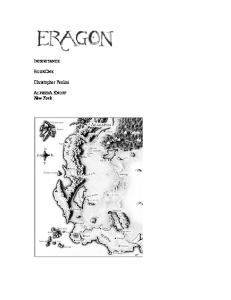 Christopher Paolini - Inheritance Trilogy Book 1 - Eragon