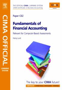 CIMA Official Learning System Fundamentals of Financial Accounting: CIMA  Certificate in Business Accounting