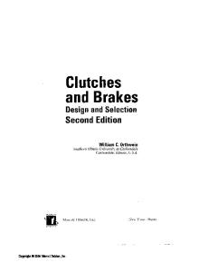 Clutches and Brakes: Design and Selection