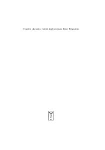 Cognitive Linguistics: Current Applications and Future Perspectives (Mouton Reader)