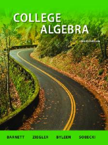 College Algebra, (Ninth Edition)