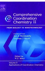 Comprehensive Coordination Chemistry II. Applications of Coordination Chemistry