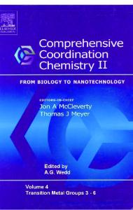 Comprehensive Coordination Chemistry II. Transition Metal Groups 3 - 5