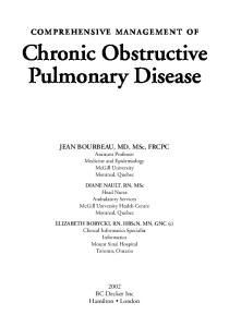 Comprehensive Management of Chronic Obstructive Pulmonary Disease