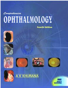 Comprehensive Ophthalmology 4th Edition
