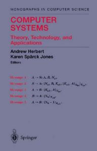 Computer Systems. Theory, Technology and Applications