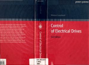 Control of Electrical Drives 3rd Ed