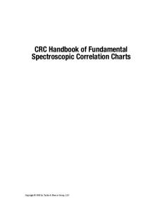 CRC Handbook of Fundamental Spectroscopic Correlation Charts