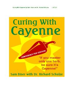 Curing With Cayenne