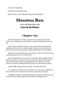 David L. Robbins - Endworld 12 - Houston Run