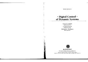 Digital control of dynamic systems