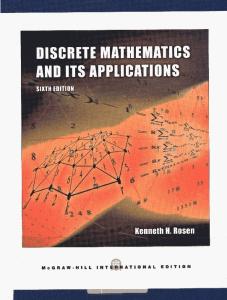 Discrete Mathematics and Its Applications, 6th Edition