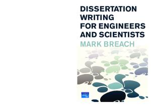 Dissertation writing for engineers and scientists