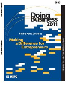 Doing Business 2011: Making a Difference for Entrepreneurs - United Arab Emirates (UAE) 58351