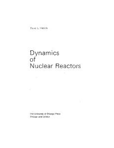 Dynamics of Nuclear Reactors