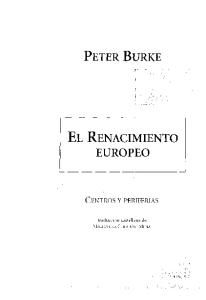El Renacimiento europeo: centros y periferias
