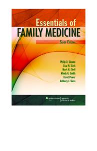 Essentials of Family Medicine (Sloane, Essentials of Family Medicine)
