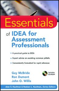 Essentials of IDEA for Assessment Professionals (Essentials of Psychological Assessment)