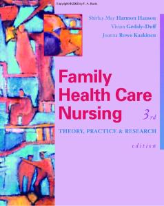 Family Health Care Nursing: Theory, Practice, and Research, 3rd Edition (Hanson, Family Health Care Nursing)