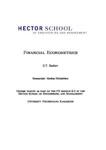 Financial econometrics