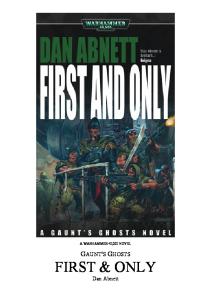 First & Only (Gaunt's Ghosts)