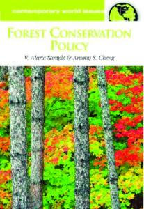 Forest Conservation Policy: A Reference Handbook (Contemporary World Issues)