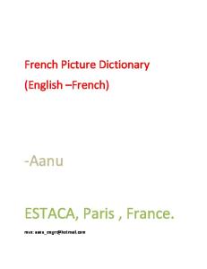 French Picture Dictionary English French Pdf Free Download
