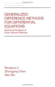 Generalized difference methods for differential equations: numerical analysis of finite volume methods